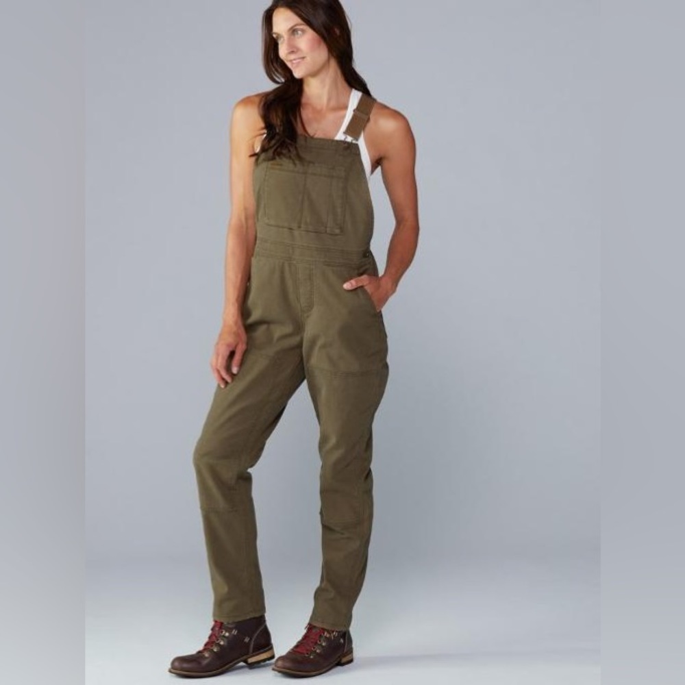 REI trailsmith overalls in olive